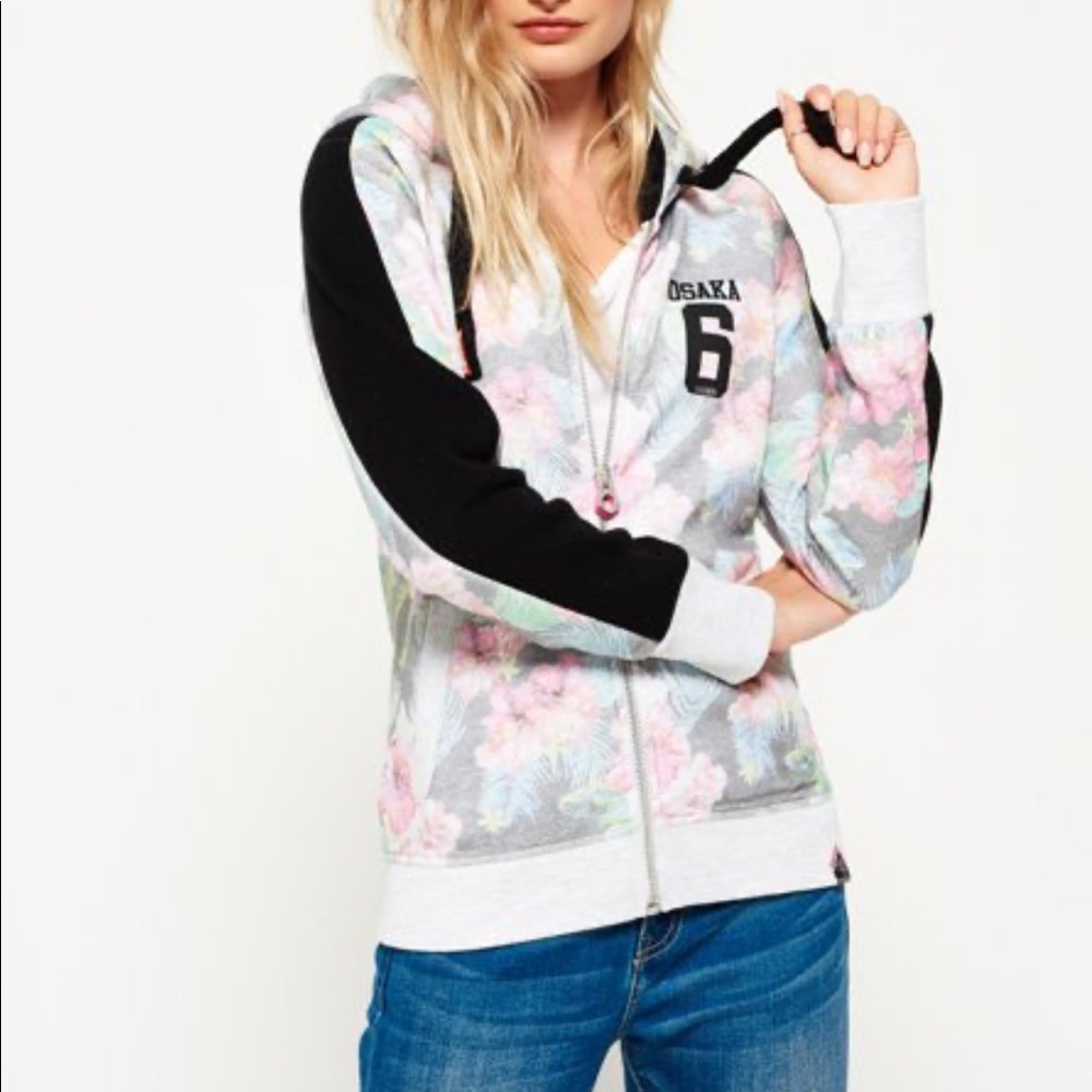 SuperDry Tropical Zip Up Hoodie